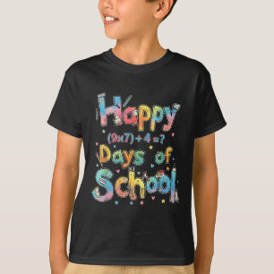 Camiseta Felizes 67 Dias De Escola Equação Matemática Profe