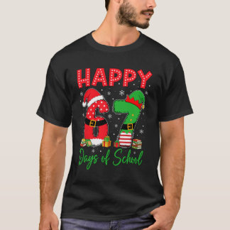 Camiseta Felizes 67 Dias De Escola Seis Sete 67 Natal San