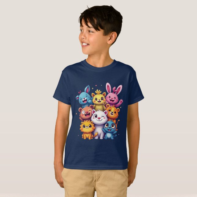 Camiseta Felizes Amigos (Frente Completa)