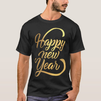 Camiseta Felizes anos novos 2025 Para Homens De Família Cri