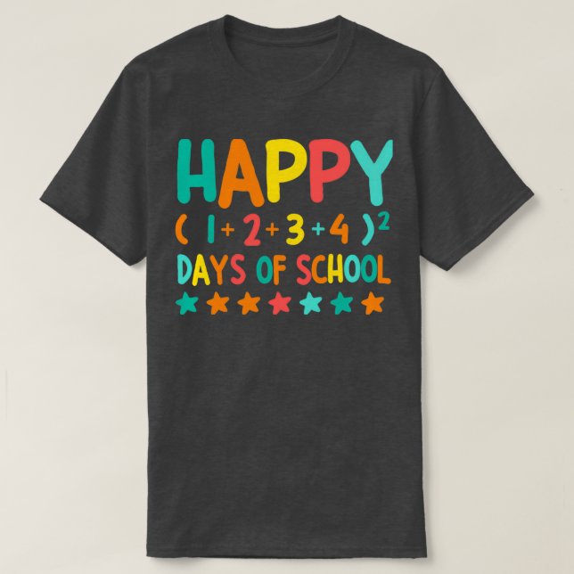 Camiseta Felizes Dias De Escola (Frente do Design)