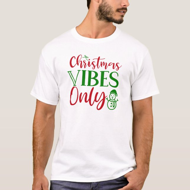 Camiseta Felizes e citações de Natal brilhantes (Frente)