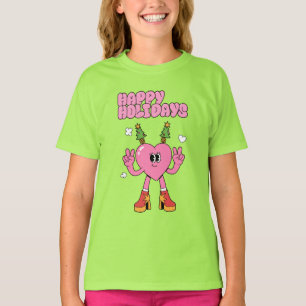 Camiseta Felizes Feriados - Coração das Festas