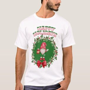 Camiseta Felizes Feriados Gnome dentro A Fera De Natal