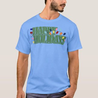 Camiseta Felizes Feriados, Luzes de Natal