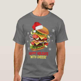 Camiseta Felizes Férias com o Cheiese Christmascheeseburger