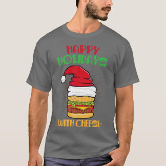 Camiseta Felizes Férias com Queijo Natal Xmas Cheesebu