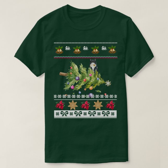 Camiseta Felizes Férias de Natal Férias Feias Feias de Inve (Frente do Design)