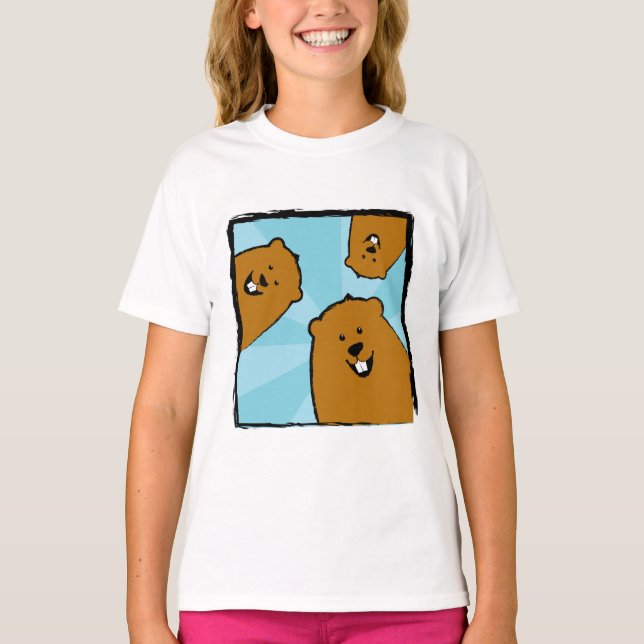 Camiseta Felizes martelos com T-Shirt sorridente (Frente)