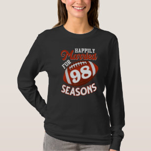 Camiseta Felizmente Casado Por 98 Feiras De Futebol 98º Ano