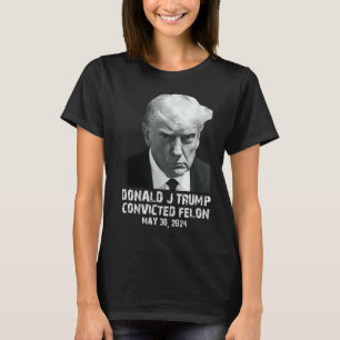 Camiseta Felon Donald Trump Guilty O Bloqueou Na Prisão Tru