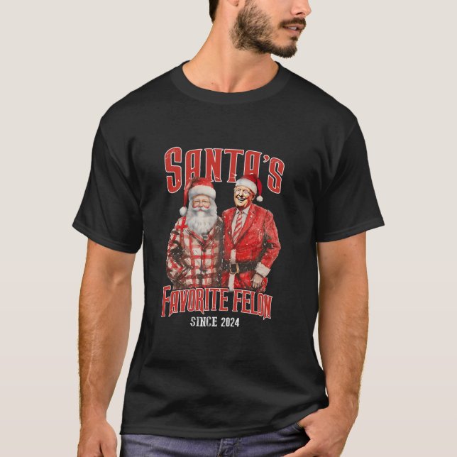 Camiseta Felon Favorito dos papais noeis desde o Natal de 2 (Frente)