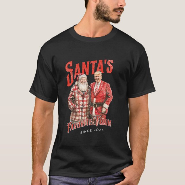 Camiseta Felon Favorito dos papais noeis desde o Natal de 2 (Frente)
