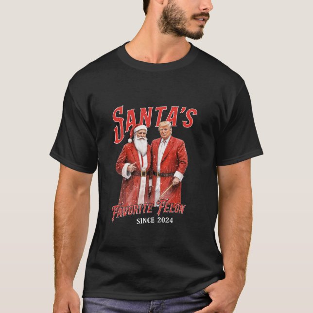 Camiseta Felon Favorito dos papais noeis desde o Natal de 2 (Frente)