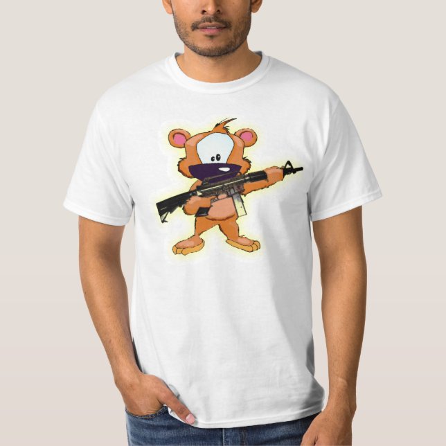 CAMISETA FELPUDO COM UMA ARMA (Frente)