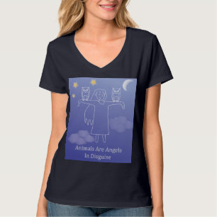 Camiseta Felpudo Express® Angel Owl Nano V-Neck T-Shirt 2.0