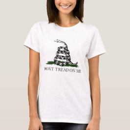 Camiseta Felpudo Express® Classic Gadsden Flag White Mulher