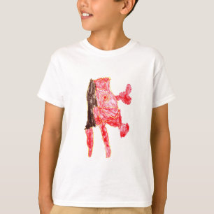 Camiseta Felpudo Express® Gzilla Red Iron Stick Foot Kid