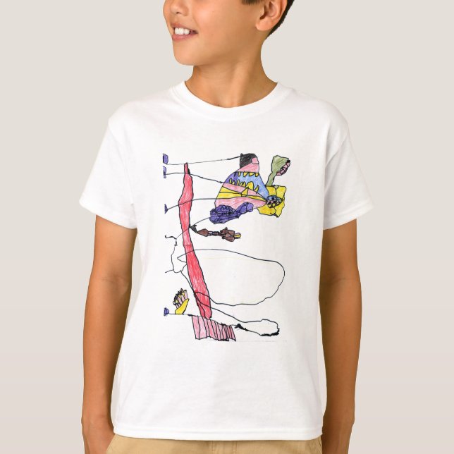 Camiseta Felpudo Express® Ops Gzilla Tente Duas Crianças De (Frente)