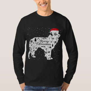Camiseta Felry Xmas Border Collie Dog Natal