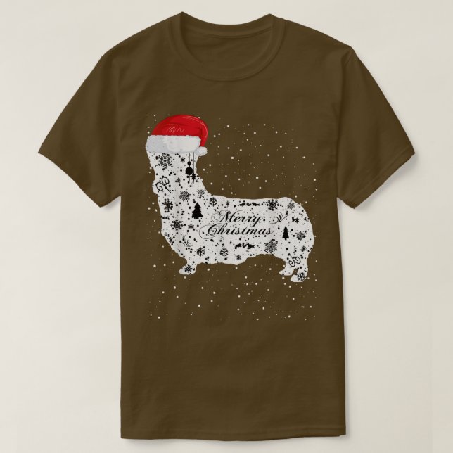 Camiseta Felry Xmas Corgi Dog Natal  (Frente do Design)