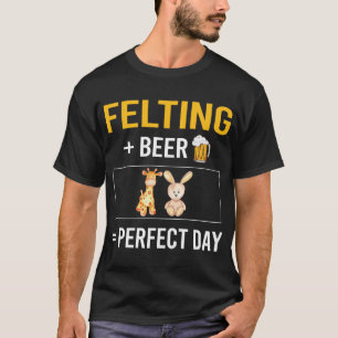 Camiseta Feltro Feltro de Feltro por Dia da Cerveja