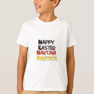 Camiseta Felz pascoa Abençoado Hakuna Matata Holiday