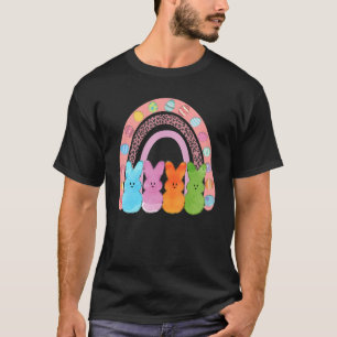 Camiseta Felz pascoa arco-íris Páscoa Aquarela Coelho Easta