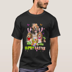 Camiseta Felz pascoa Beagle Dog Costume Bunny Easter Egg