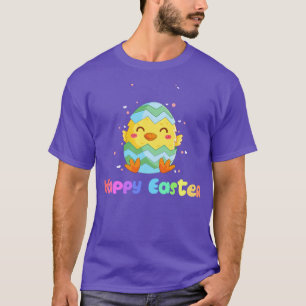 Camiseta Felz pascoa Bonito Dia 0 Eu Pintinho Com Páscoa