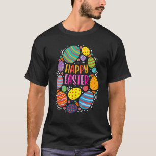 Camiseta Felz pascoa Bonito Para Meninas Adolescentes Cor D