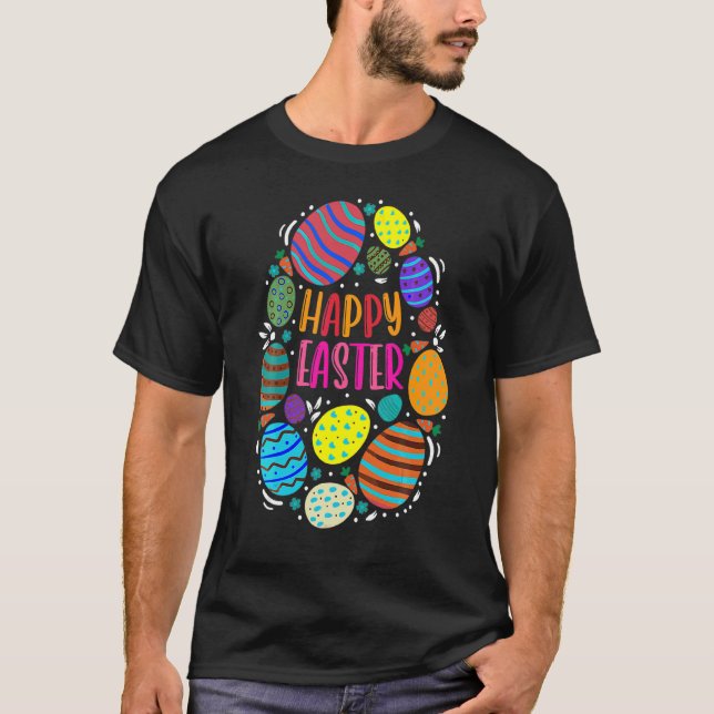 Camiseta Felz pascoa Bonito Para Meninas Adolescentes Cor D (Frente)