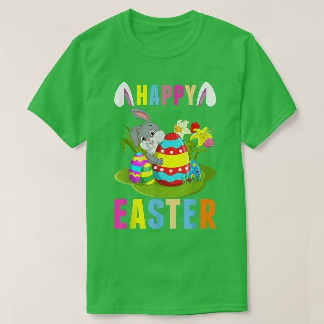 Camiseta Felz pascoa Bunny Cute (Frente do Design)