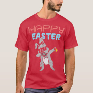 Camiseta Felz pascoa Bunny Dab Dance Video Game Gam