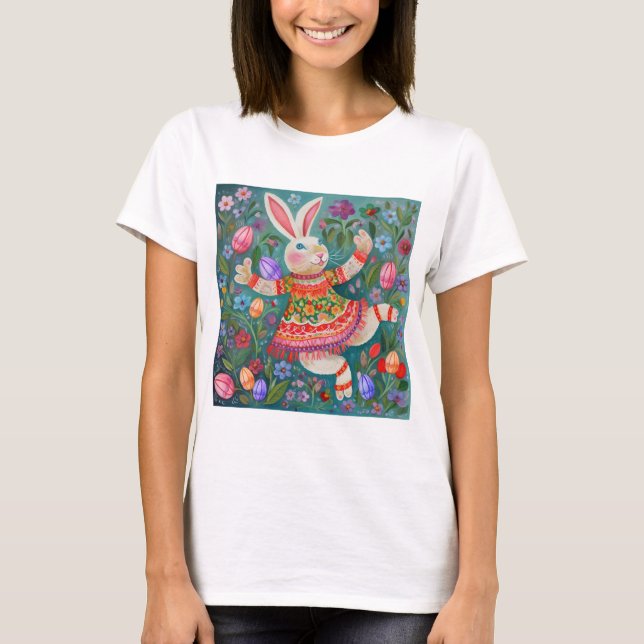 Camiseta Felz pascoa Bunny Dance (Frente)