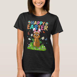Camiseta Felz pascoa Bunny Egg Funny Quokka Páscoa domingo