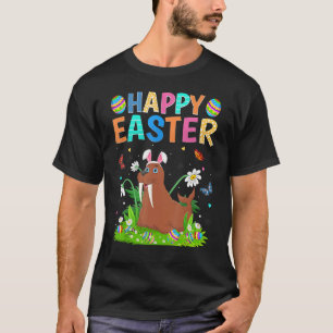 Camiseta Felz pascoa Bunny Egg Funny Walrus Páscoa Domingo