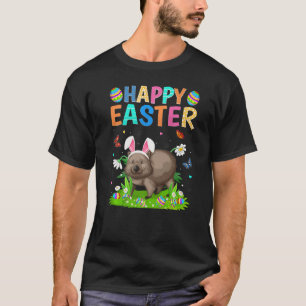 Camiseta Felz pascoa Bunny Egg Funny Wombat Páscoa domingo