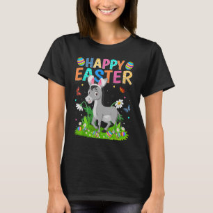 Camiseta Felz pascoa Bunny Egg Mule Páscoa domingo