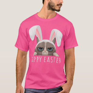 Camiseta Felz pascoa Bunny Funny Pajama Vestido Festa Ra
