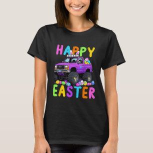 Camiseta Felz pascoa Bunny Monter Caminhão Engraçado Loucur