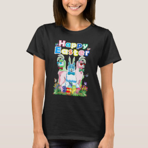 Camiseta Felz pascoa Bunny Womens Llama Easter Ofit