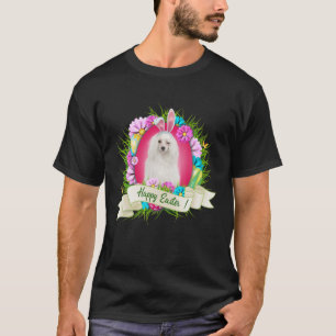Camiseta felz pascoa Chinês Detido Vestindo Ovo De Ouvido 