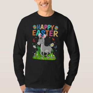 Camiseta Felz pascoa Coelhinha Ovo Funny Mule Páscoa doming