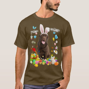 Camiseta Felz pascoa Coelhinho Coelho Cachorro Chocolate Ov