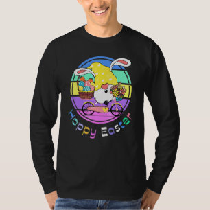 Camiseta Felz pascoa Coelhinho Coelho Ouro Retriever Vestin