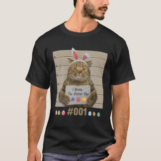 Camiseta felz pascoa Coelhinho De Gato Com Coelhinho De Gat