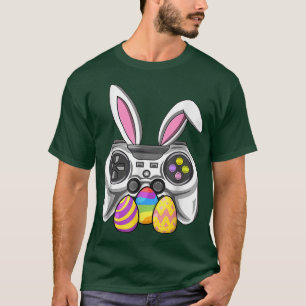 Camiseta Felz pascoa Coelhinho De Ovos Jogo Meninos Homens