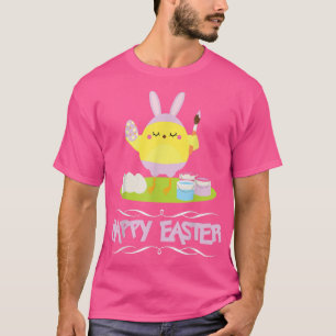 Camiseta Felz pascoa Coelhinho Oca Feriado De Ovo De Frango