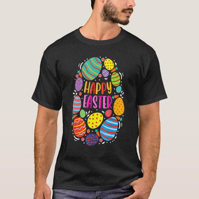 Camiseta Felz pascoa Coelho Coelho Trio Mulheres Meninas Fo (Frente)